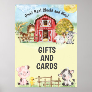 Poster Cartes et cadeaux Agritourisme Thème Anniversaire