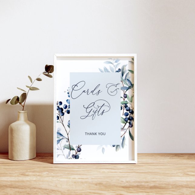 Poster Cartes et cadeaux Berry Sweet Blueberry (Créateur téléchargé)