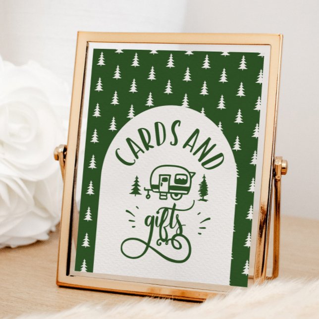 Poster Cartes et cadeaux Capming One Happy Camper anniver (Créateur téléchargé)