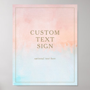 Poster Cartes et cadeaux Coucher de soleil d'été personna