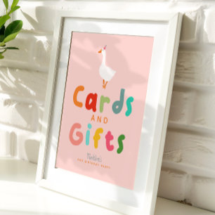 Poster Cartes et cadeaux d'anniversaire de la Silly Goose