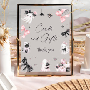 Poster Cartes et cadeaux de Baby shower pour filles d'Hal