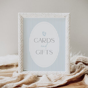 Poster Cartes et Cadeaux de Bébé sur Empreintes Bleues Vi