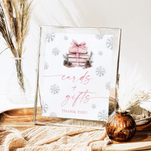Poster Cartes et Cadeaux de Fête de Bébé Livres Hiver Rub