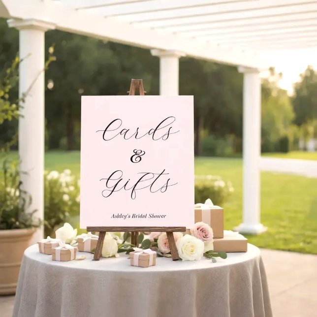 Poster Cartes et Cadeaux de Fête de Mariage Rose    (Créateur téléchargé)