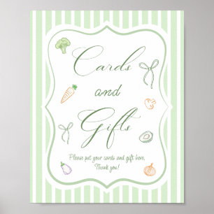 Poster Cartes et cadeaux de Fête des mariées du marché ag