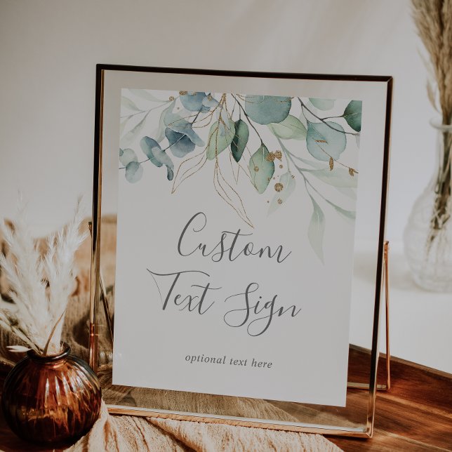 Poster Cartes et Cadeaux de Feuillage Aérien Texte Person (Créateur téléchargé)