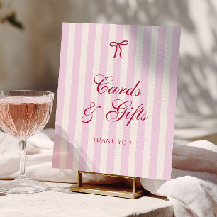 Poster Cartes et Cadeaux de Fiançailles Prépa Élégants à