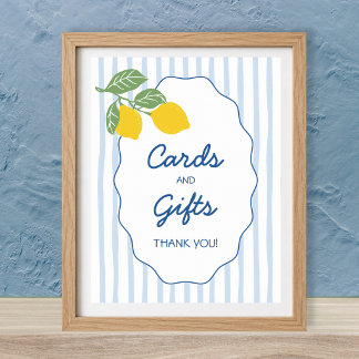 Poster Cartes et Cadeaux de la Côte d'Amalfi Shower de Ma