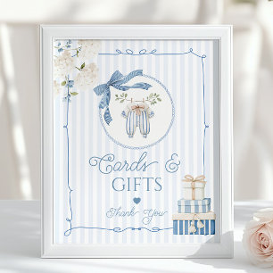 Poster Cartes et cadeaux de ligne de vêtements vintage ch