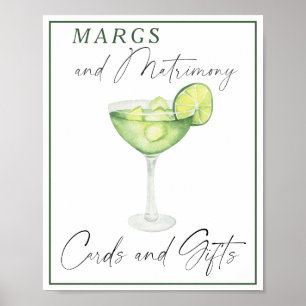 Poster Cartes et cadeaux de mariée Margarita