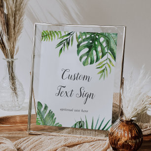 Poster Cartes et Cadeaux de Palmiers Tropicaux Sauvages E