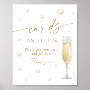 Poster Cartes et Cadeaux de Réception de Mariage Perles e