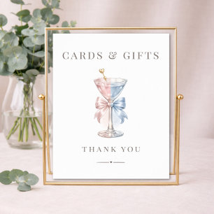 Poster Cartes et Cadeaux de Révélation du Sexe Elegant Ma