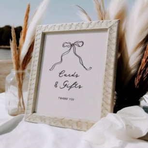 Poster Cartes et cadeaux Décontractés et manuscrits amusa