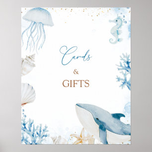 Poster Cartes et Cadeaux d'Été Ocean Bleu Vous Voir Bient