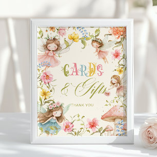 Poster Cartes et Cadeaux Fée Premier Anniversaire Enchant