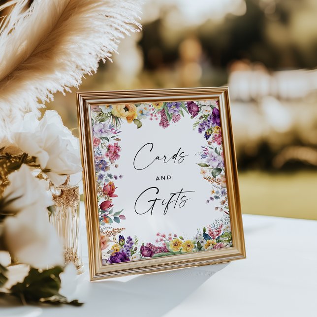 Poster Cartes Et Cadeaux Fête des mariées Florale Printem (Créateur téléchargé)