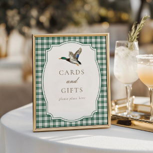 Poster Cartes et cadeaux neutres pour canard colvert vert