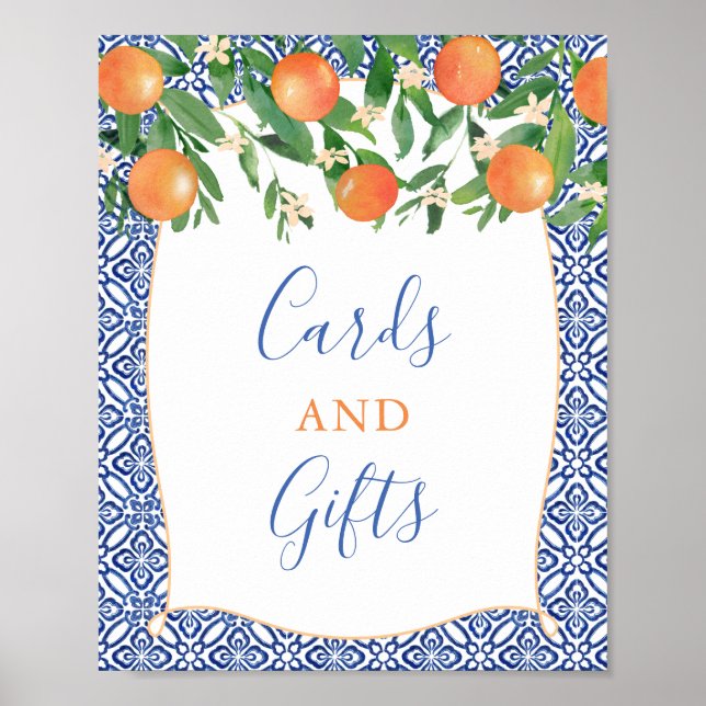 Poster Cartes et cadeaux Orange Groves (Devant)