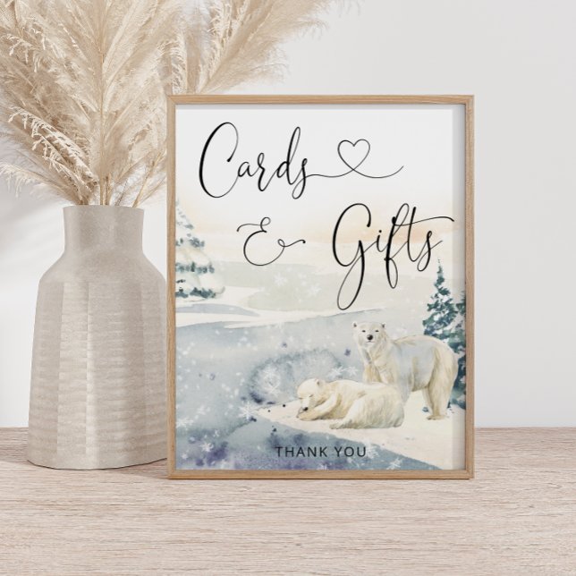 Poster Cartes et cadeaux Ours polaire (Créateur téléchargé)