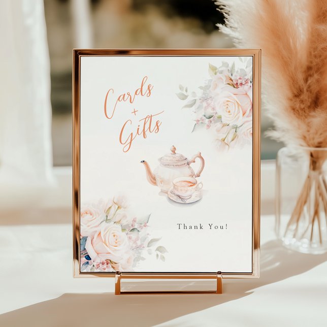 Poster Cartes et cadeaux Pastel Blooms Fête du Thé Marial (Créateur téléchargé)
