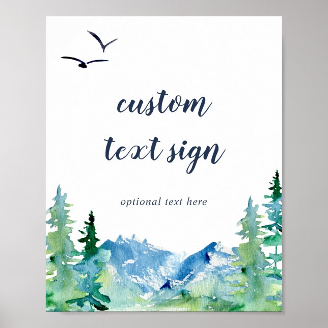 Poster Cartes et cadeaux Rocky Mountain Panneau texte per (Devant)