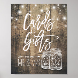 Poster Cartes et cadeaux Russe Mariage Bois Mason Lumière