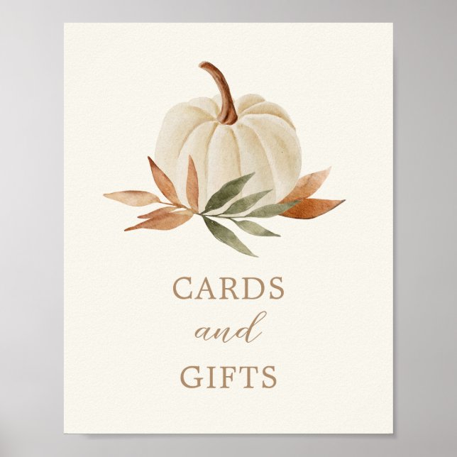 Poster Cartes et cadeaux Signale Petit Baby shower Citrou (Devant)