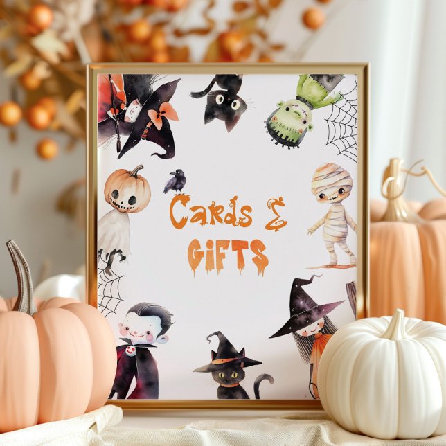 Poster Cartes et cadeaux Soirée costumée Halloween (Créateur téléchargé)