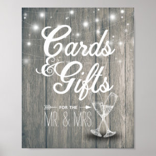 Poster Cartes mariages et cadeaux Lunettes de Champagne B