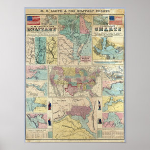 Poster Cartes militaires de la campagne HH Lloyd