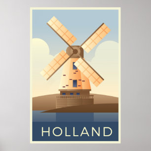 Poster Cartes postales Hollande