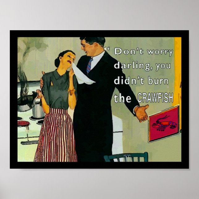 Poster Cartographie de langouste (Devant)