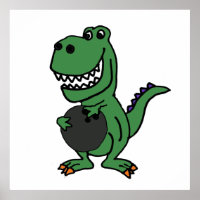 Carton de bowling T-rex Dinosaur