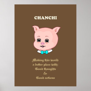 Poster Carton de porc mignon