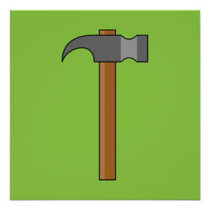 Poster Carton en marteau