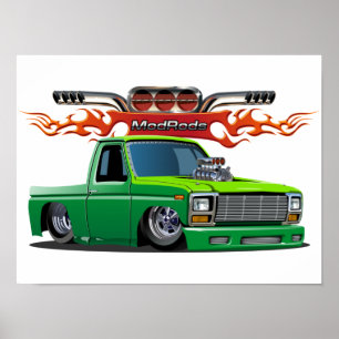 Poster cartoon car