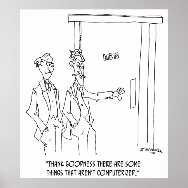 Poster Cartoon de salle de toilettes 1306 (Devant)