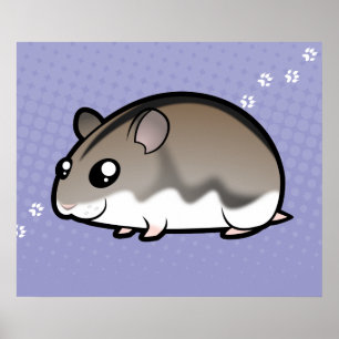 Poster Cartoon Nwarf Hamster