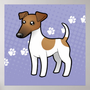 Poster Cartoon Smooth Fox Terrier