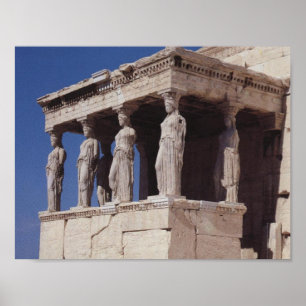 Poster Caryatides Athènes