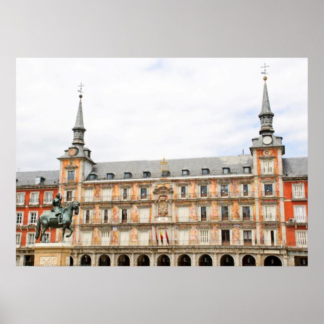 Poster Casa de la Panaderia, Plaza Mayor, Madrid (Devant)