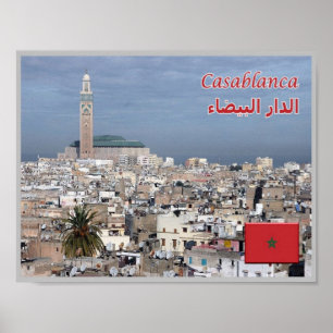 Poster Casablanca - Marocco - Panorama