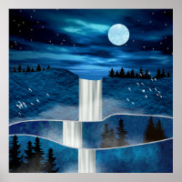 Cascade bleue