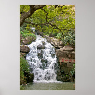 Poster Cascade chinoise