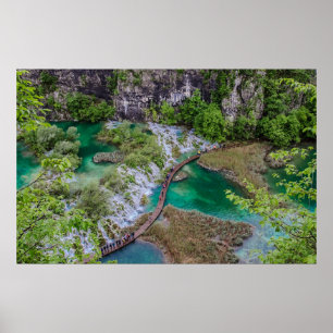 Poster Cascade de cascade du parc des lacs Plitvice