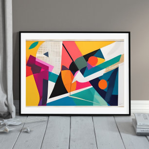 Poster Cascade de couleurs - Future Retro