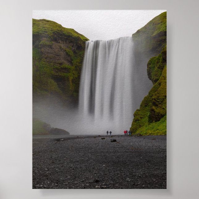 Poster cascade de Skofafoss (Devant)