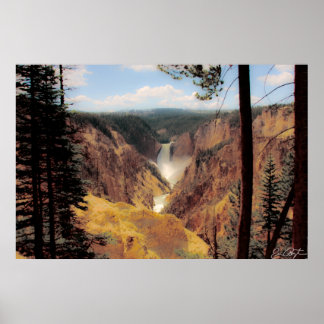 Poster Cascade de Yellowstone